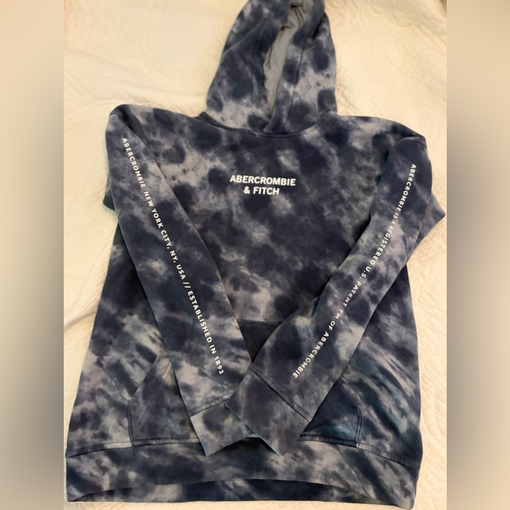 Abercrombie Kids Navy Tie-Dye Hoodie